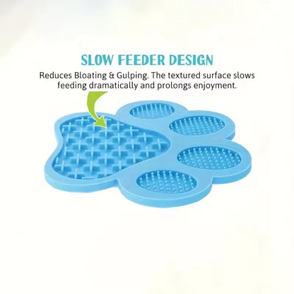 Mycicy Dog Lick Pad Slow Feeder Mat with Super Suction for Dogs – Anxiety Relief, Bathing, Grooming, Training & Treats