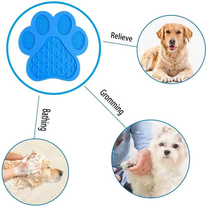 Mycicy Dog Lick Pad Slow Feeder Mat with Super Suction for Dogs – Anxiety Relief, Bathing, Grooming, Training & Treats