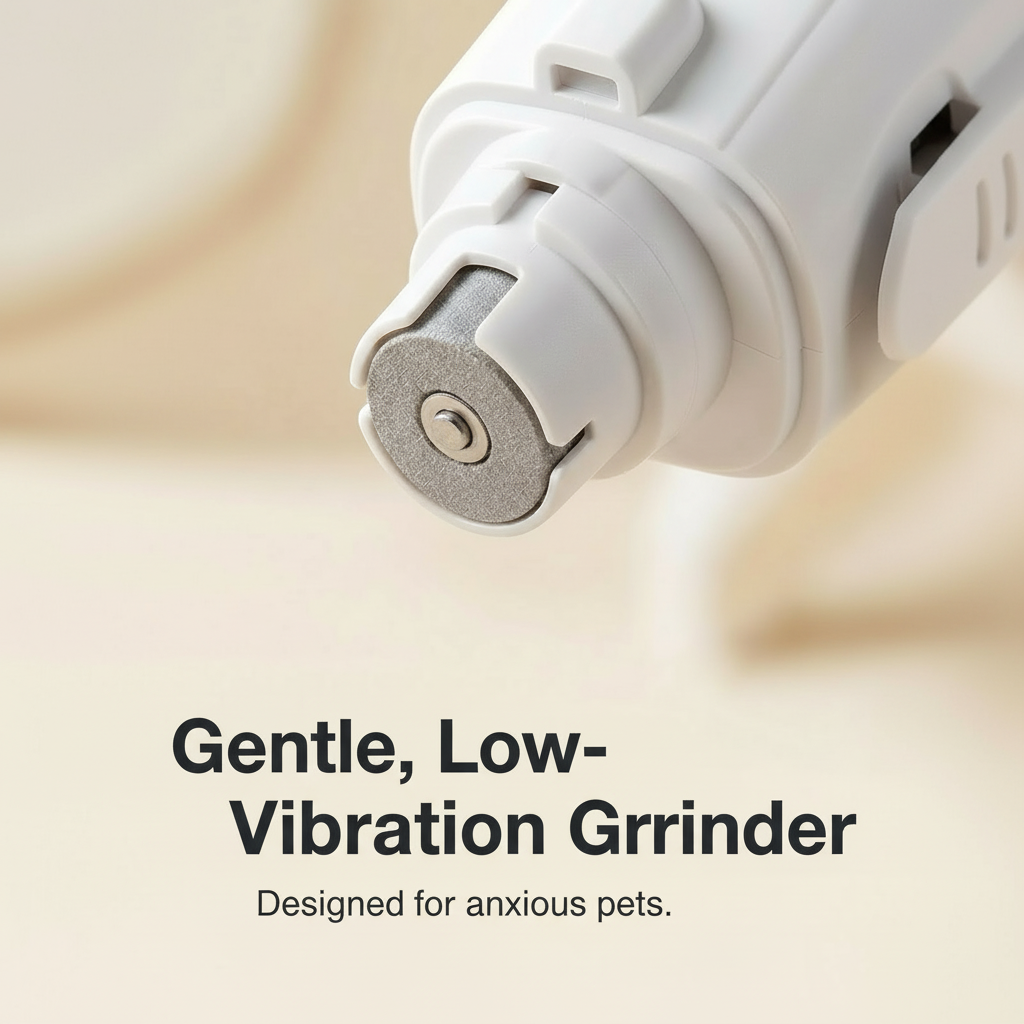 SafeClip™ 2-in-1 Electric Pet Nail Trimmer with LED Lights — Clip & Grind Safely at Home