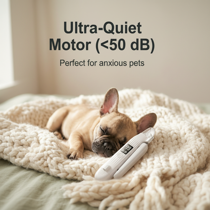 SafeClip™ 2-in-1 Electric Pet Nail Trimmer with LED Lights — Clip & Grind Safely at Home