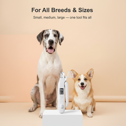 SafeClip™ 2-in-1 Electric Pet Nail Trimmer with LED Lights — Clip & Grind Safely at Home
